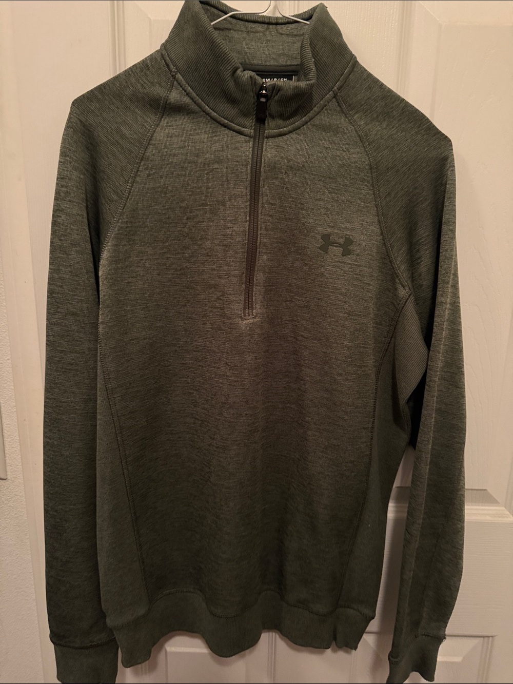 Under Armour Olive Green 1/4-Zip Pullover Sweater